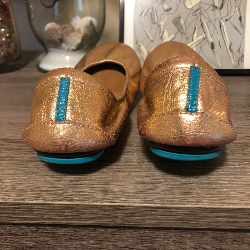 Rose gold glam Tieks size 9